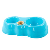 Portable Pet Feeder Plastic Dual Port Automatic Feeder