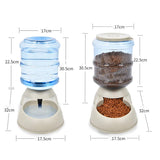 3.75 L Pet Automatic Feeder Plastic 4 Color Dog Water Drinking Cat Feeding Large Capacity Dispenser Feeding Water Feeder Machine