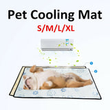 Pet Cool Gel Mat Dog Cat Bed Non-Toxic Cooling Dog Summer Relief Pad 4 Sizes New