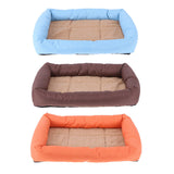 Pet Dog Cat Oxford Cloth Cage Bed Waterproof Winter Warm Blanket Mat Cushion Pad