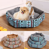 Pet Bed House Fleece Sleeping Winter Warm Kitten Cat Dog Soft Home Cushion Nest