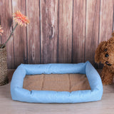 Pet Dog Cat Oxford Cloth Cage Bed Waterproof Winter Warm Blanket Mat Cushion Pad