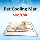 Pet Cool Gel Mat Dog Cat Bed Non-Toxic Cooling Dog Summer Relief Pad 4 Sizes New