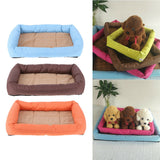 Pet Dog Cat Oxford Cloth Cage Bed Waterproof Winter Warm Blanket Mat Cushion Pad