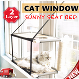 Window Sunny Seat Bed Pet Cat Hammock Washable Double Layer Hanging Bed LOT G%
