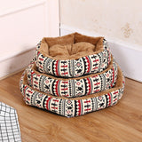 Pet Bed House Fleece Sleeping Winter Warm Kitten Soft Home Cushion Nest