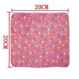 Coral Cashmere Pet Paw Print Bone Hamster Puppy Soft Blanket Bed Cushion