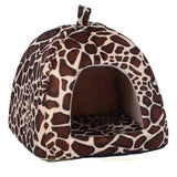Soft Warm Lovely Kennel Strawberry Pet Bed House Doggy Cushion Basket